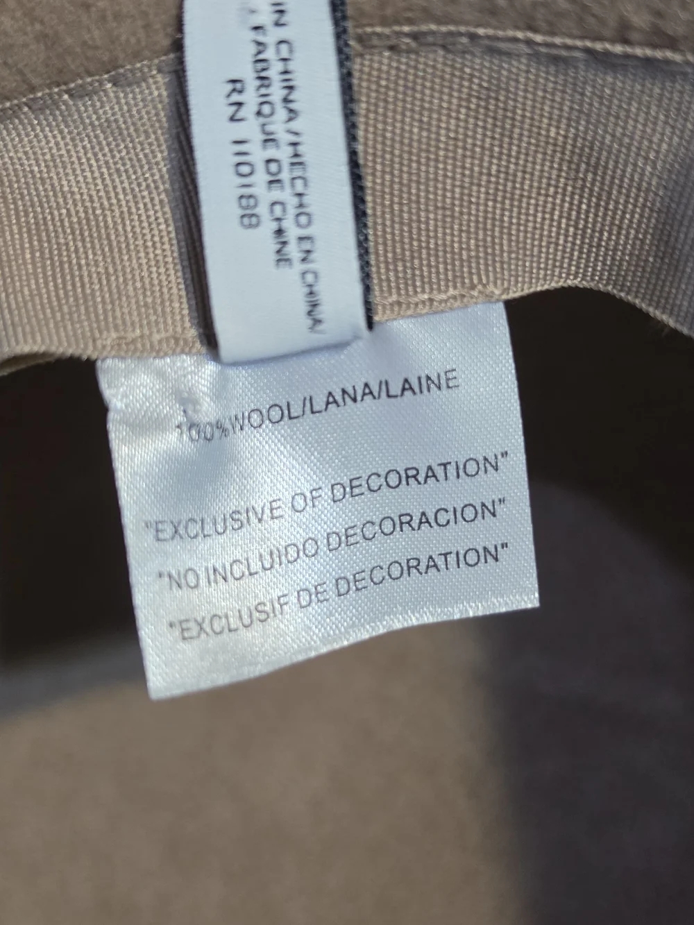 Vintage-Style Nine West Wool Cloche Bucket Hat